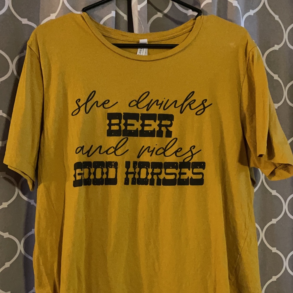 Beer and horses tshirt